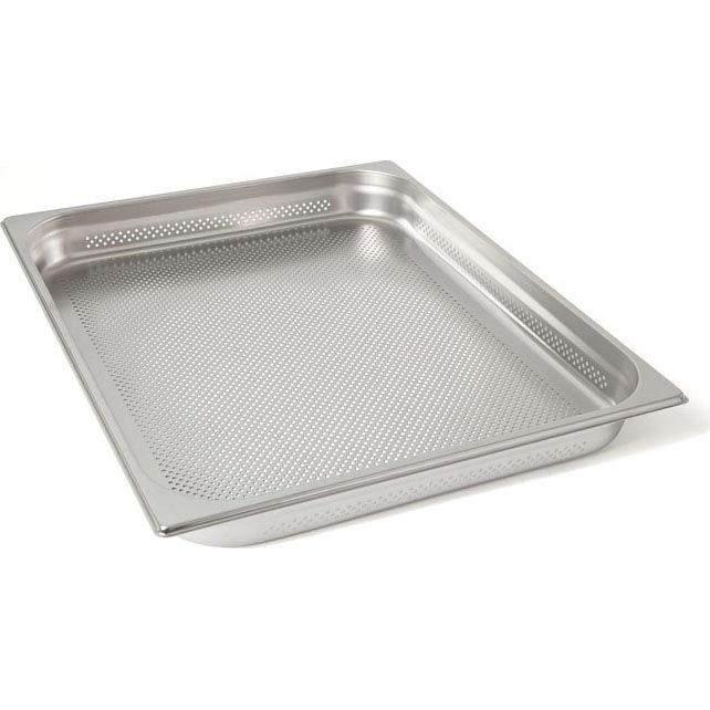 Rieber RVS geperforeerde gastronorm bak - zonder grepen - 2/1 GN - 65 mm. - 21064