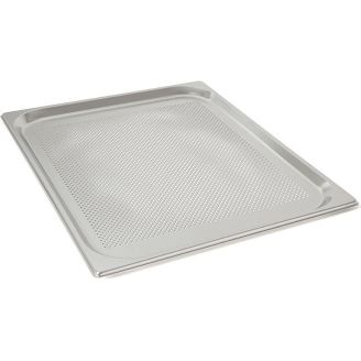 Rieber RVS geperforeerde gastronorm bak - zonder grepen - 2/1 GN - 20 mm. - 21024