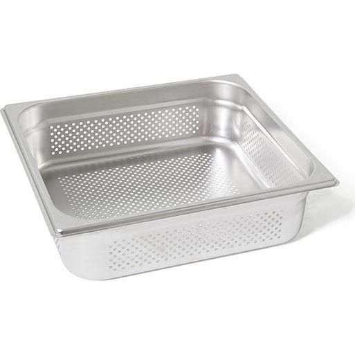 Rieber RVS geperforeerde gastronorm bak - zonder grepen - 2/3 GN - 100 mm. - 23104