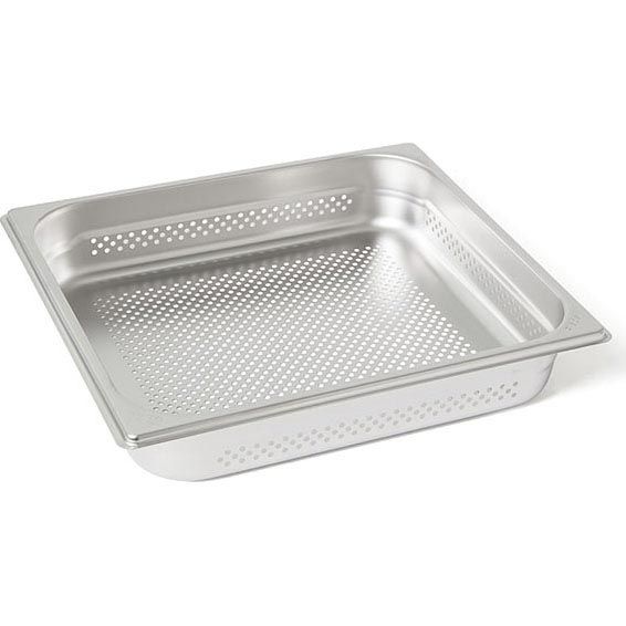 Rieber RVS geperforeerde gastronorm bak - zonder grepen - 2/3 GN - 65 mm. - 23064