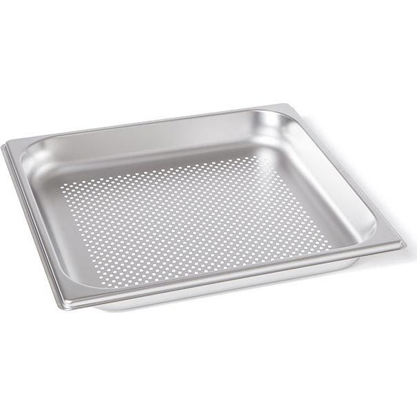 Rieber RVS geperforeerde gastronorm bak - zonder grepen - 2/3 GN - 40 mm. - 23044