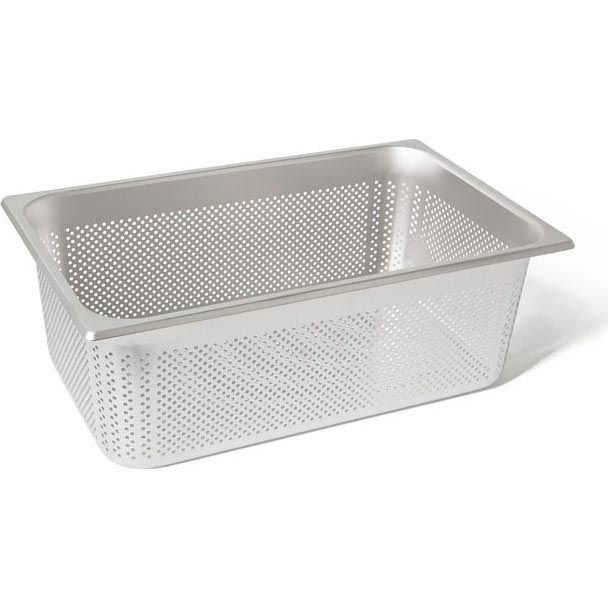 Rieber RVS geperforeerde gastronorm bak - zonder grepen - 1/1 GN - 190 mm. - 11194
