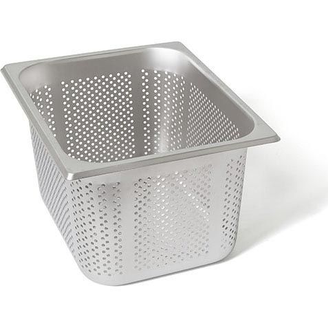Rieber RVS geperforeerde gastronorm bak - zonder grepen - 1/2 GN - 190 mm. - 12194