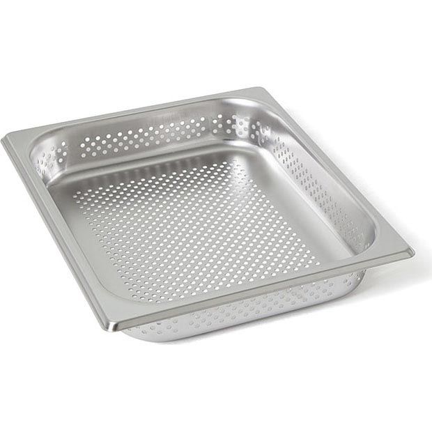 Rieber RVS geperforeerde gastronorm bak - zonder grepen - 1/2 GN - 55 mm. - 12054