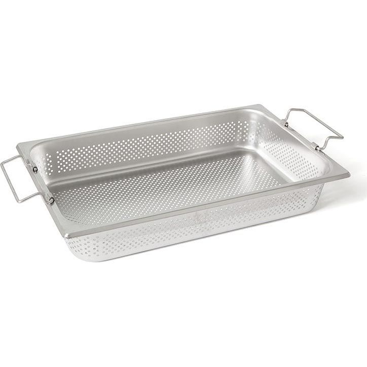 Rieber RVS geperforeerde gastronorm bak - met grepen - 1/1 GN - 90 mm. - 11094 K