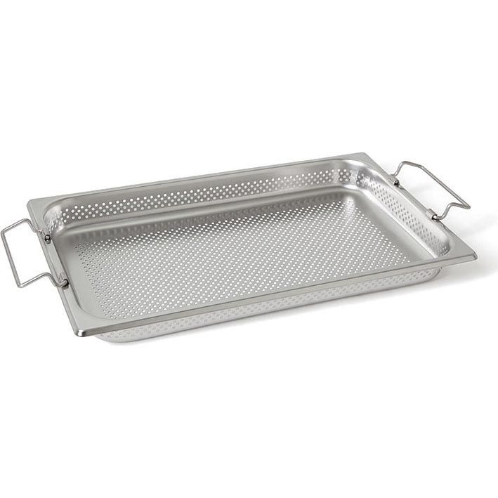 Rieber RVS geperforeerde gastronorm bak - met grepen - 1/1 GN - 55 mm. - 11054 K