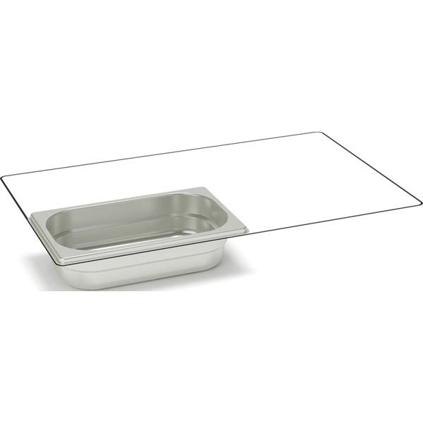 Rieber RVS gesloten gastronorm bak - zonder grepen - 1/4 GN - 65 mm. - 14065
